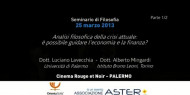 Analisi filosofica della crisi attuale - Parte I